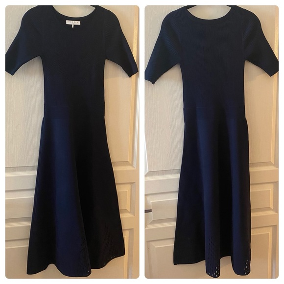 SANDRO Brunella Dress in Navy Blue - 2/4 - Picture 2 of 16